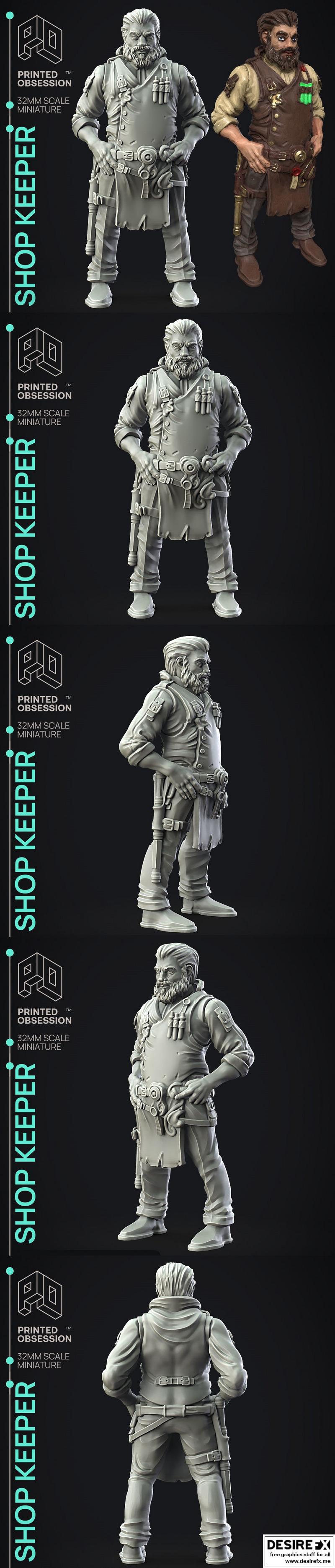 店铺守护者 - 3D打印模型|Shop Keeper – 3D Print Model