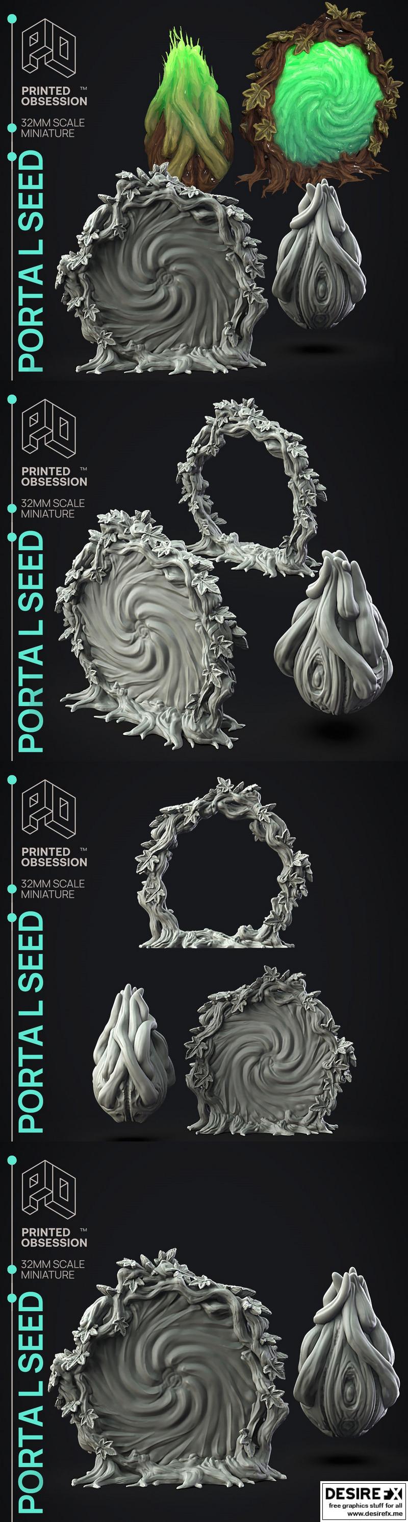 Portal Seed – 3D打印模型：赛博朋克世界中的未来战士|Portal Seed – 3D Print Model