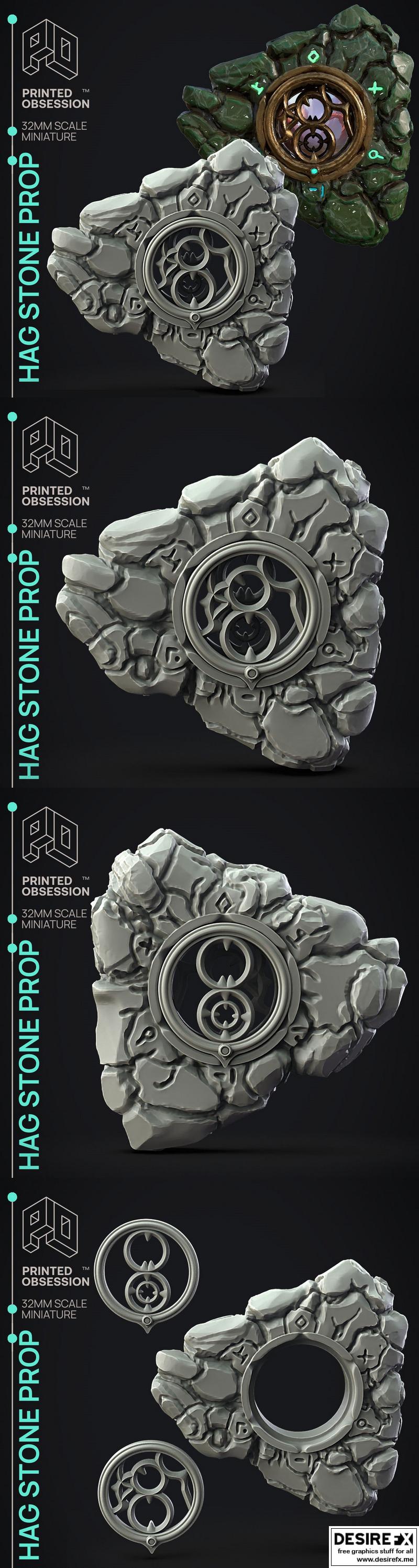 Hag Stone Prop 3D打印模型|Hag Stone Prop – 3D Print Model