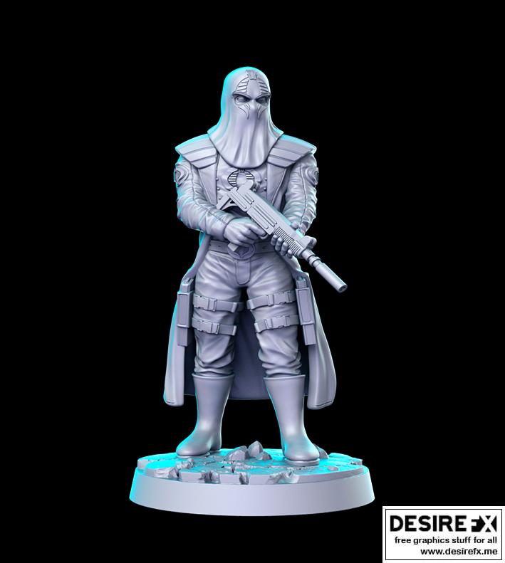 哥斯拉指挥官 3D打印模型|Cobra Commander – 3D Print Model