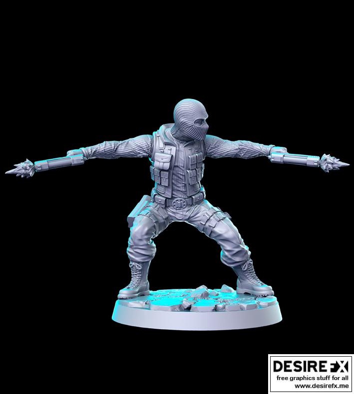 海滩先锋突击队——3D打印模型|Beach Head Army Ranger – 3D Print Model