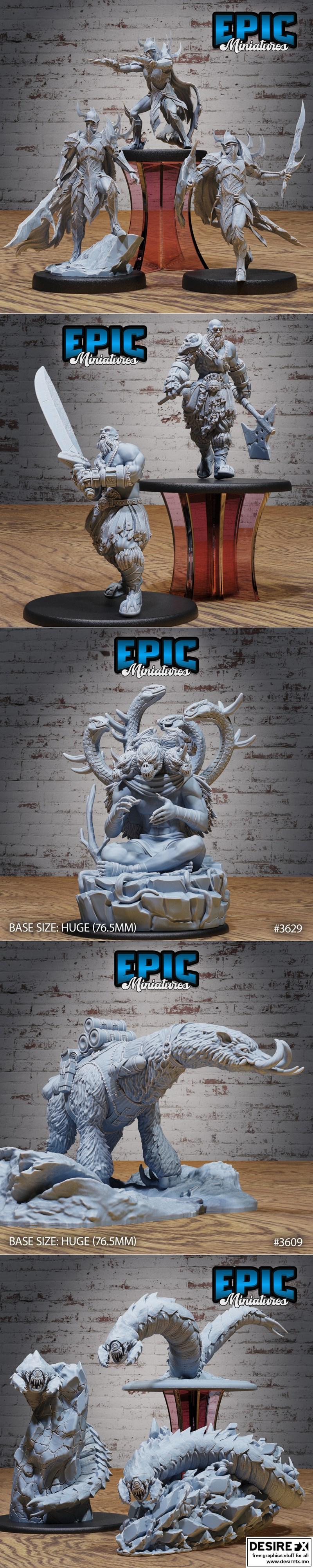 冰河时代疯狂 3D打印模型|Epic Miniatures – Ice Age Madness – 3D Print Model STL