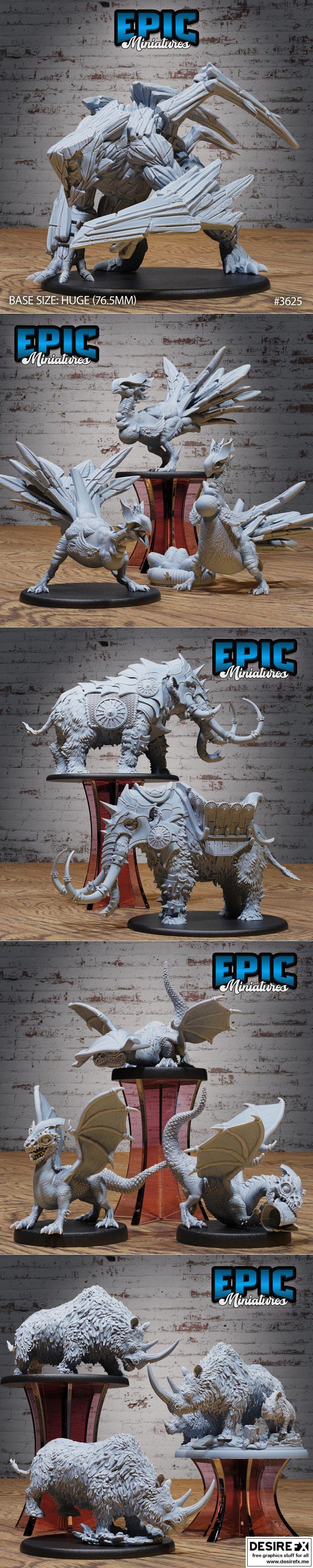 冰河时代疯狂 3D打印模型|Epic Miniatures – Ice Age Madness – 3D Print Model STL