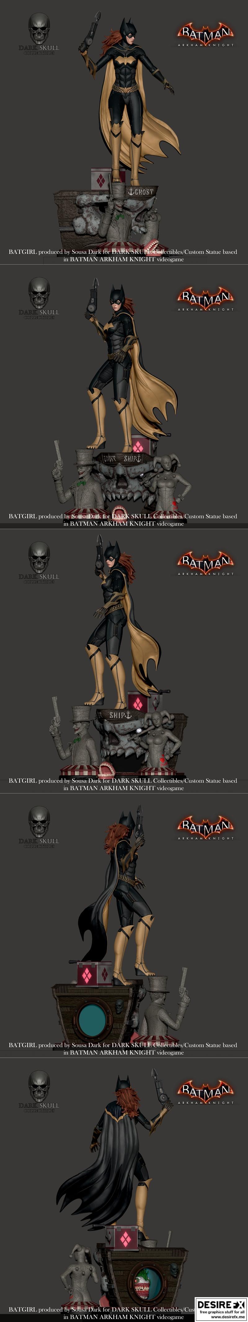 蝙蝠女孩 3D打印模型|Batgirl a Matter of Family – Arkham Knight – 3D Print Model STL