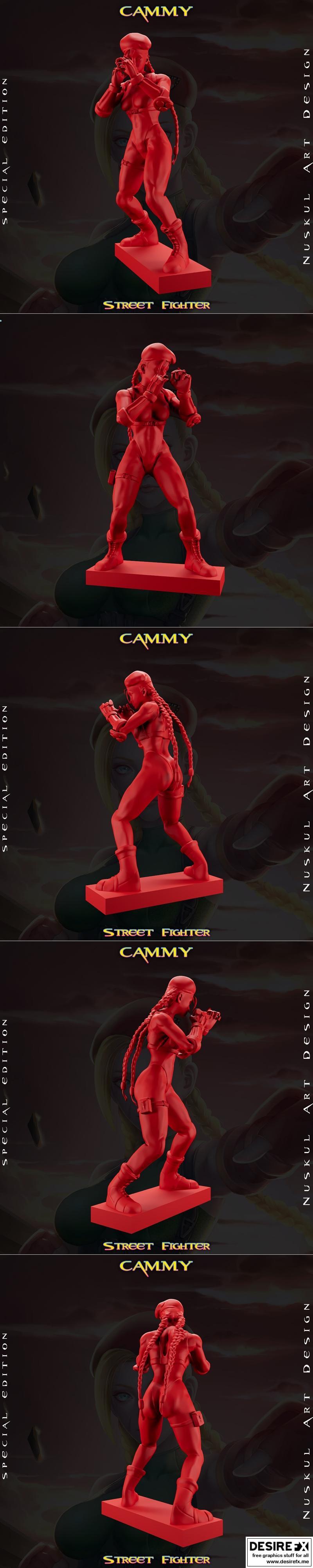 街霸Cammy 3D打印模型|Cammy Street Fighter – Capcom – 3D Print Model STL