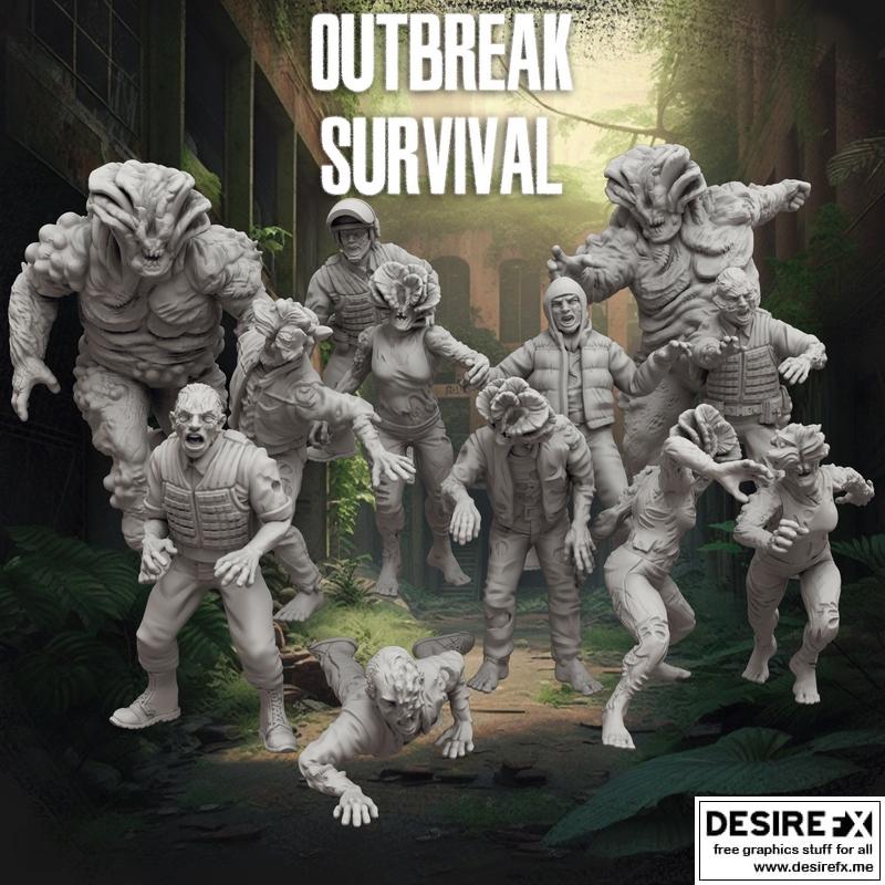 3D打印模型：《被亵渎》角色造型|Outbreak Survival – The Defiled – 3D Print Model
