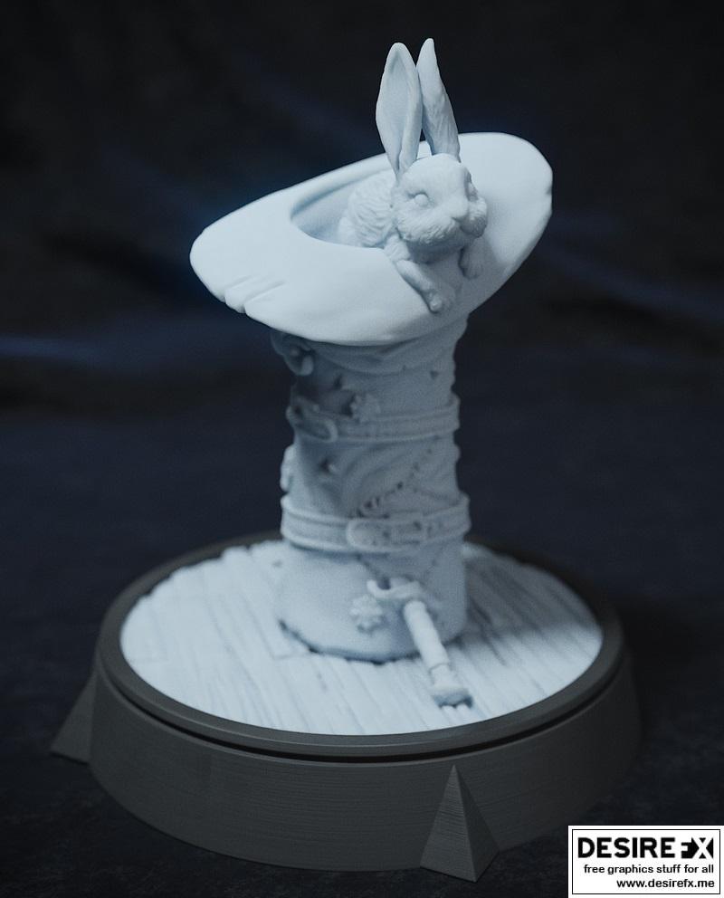 卡尔巴诺格兔 3D打印模型|Rabbit of Caerbannog – 3D Print Model