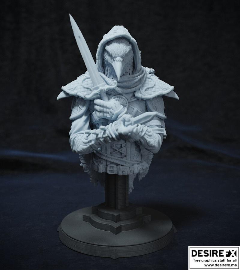 崔佛·巴特尔 3D打印模型|Corvo Baltar Bust – 3D Print Model