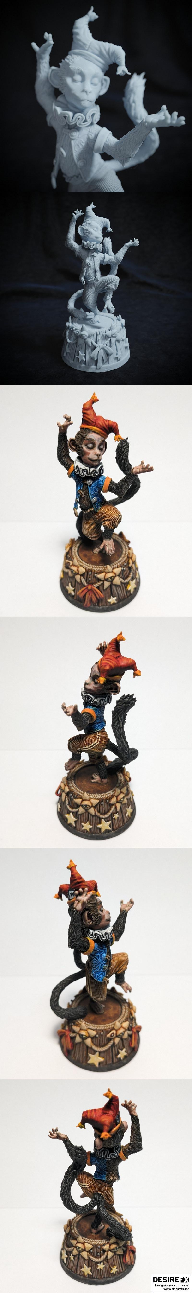 舞动的猴子——3D打印模型|Dancing Monkey – 3D Print Model