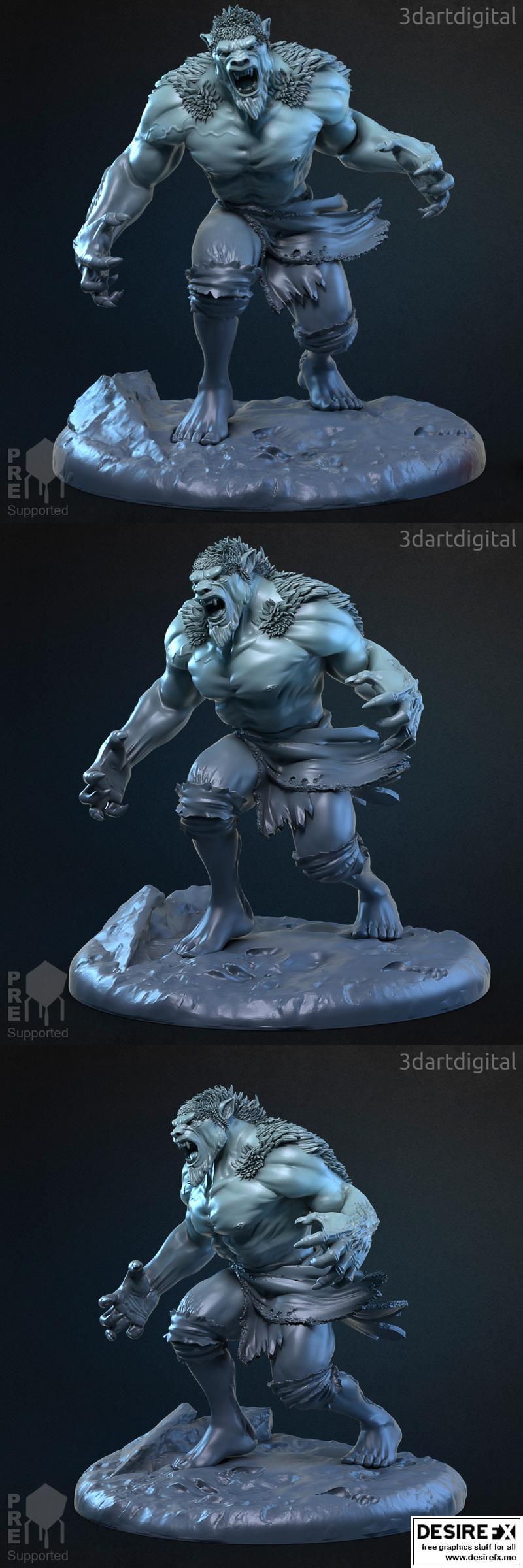 Yeti - 3D打印模型 - 动漫游戏角色模型|Yeti – 3D Print Model