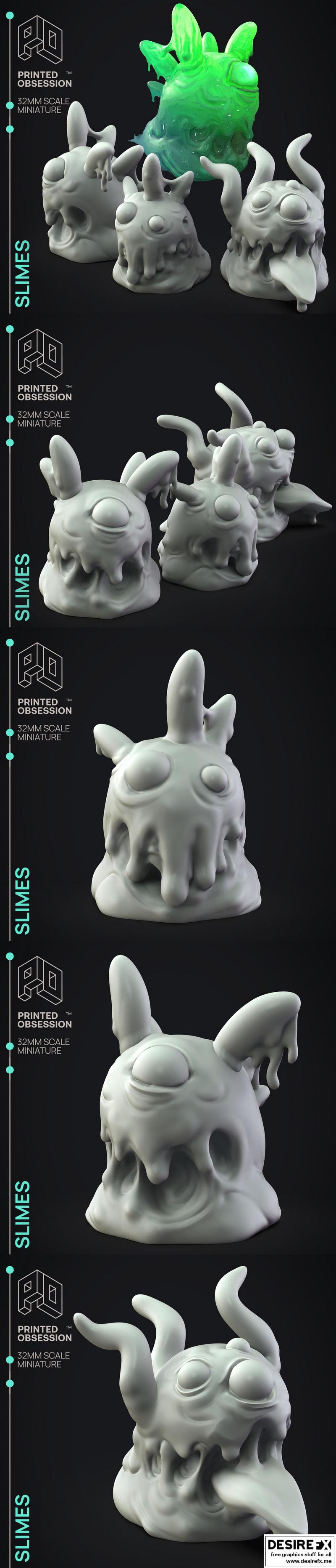Slimes 3D打印模型|Slimes – 3D Print Model
