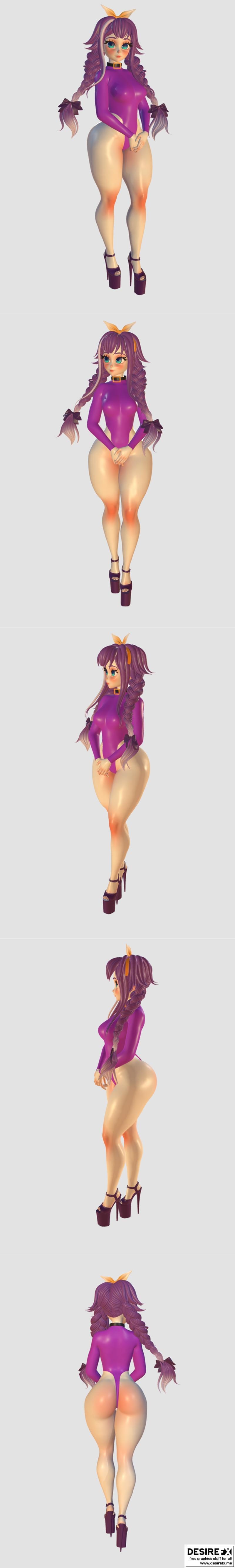 Jelli 神秘少女 3D打印模型|Jelli Idol Girl – 3D Print Model STL