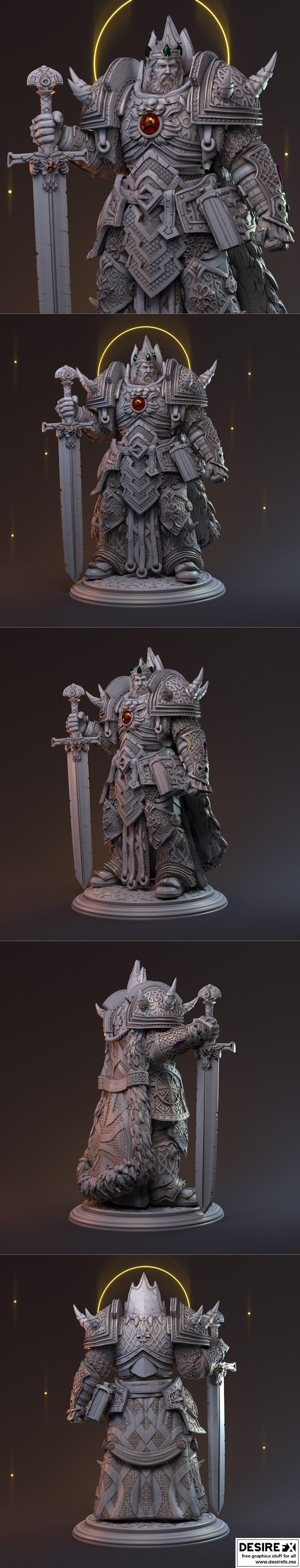 Mythreal Games – Uther Pendragon – 3D Print Model STL