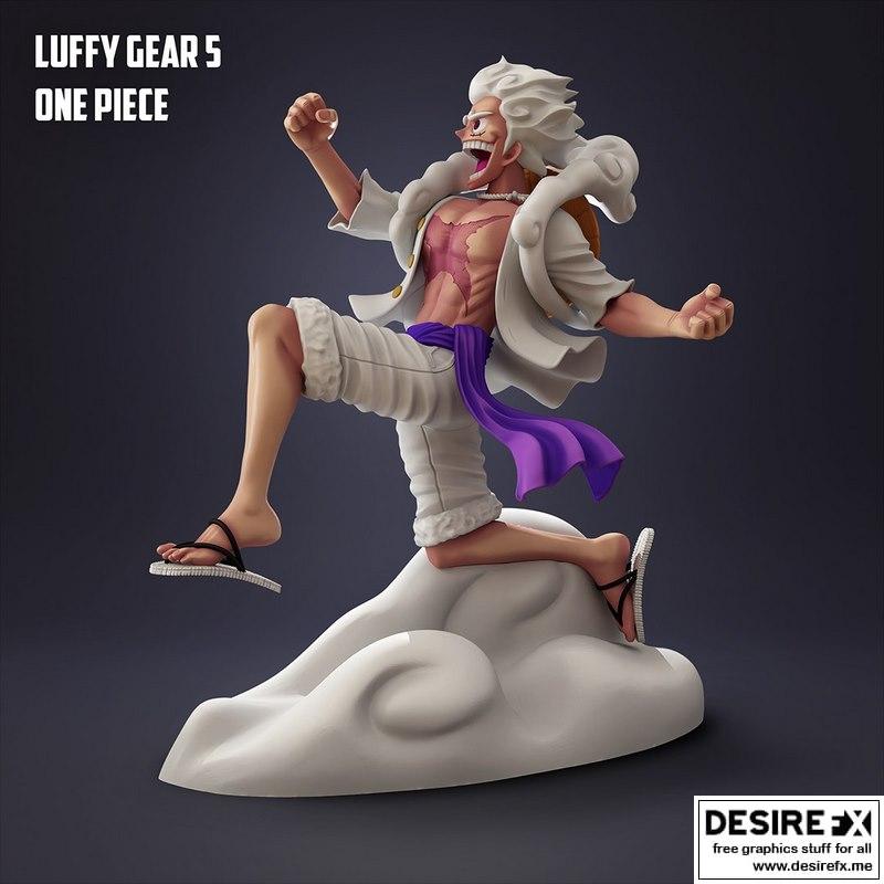 路飞Gear 5——海贼王3D打印模型|Luffy Gear 5 – One Piece – 3D Print Model
