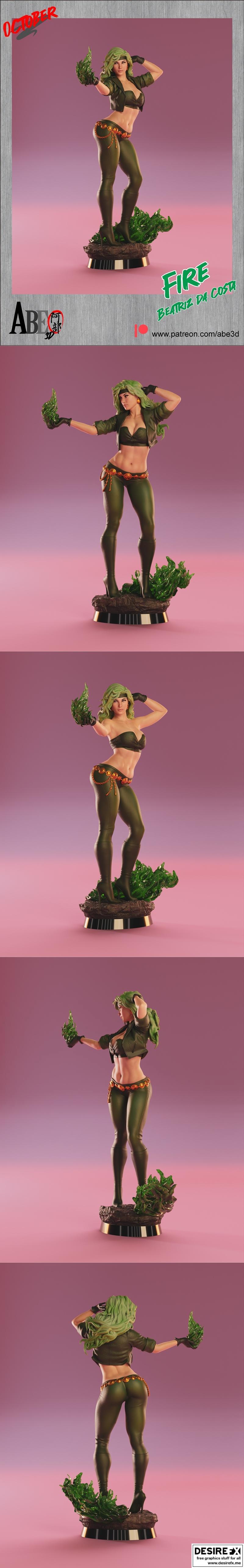 Abe3d - 火焰 - 3D打印模型|Abe3d – Fire – 3D Print Model STL