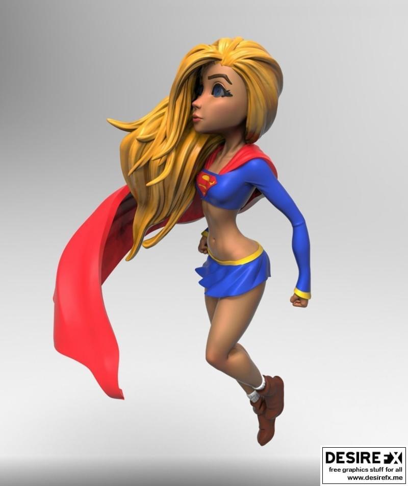 超女 3D打印模型|Messias – Supergirl – 3D Print Model STL