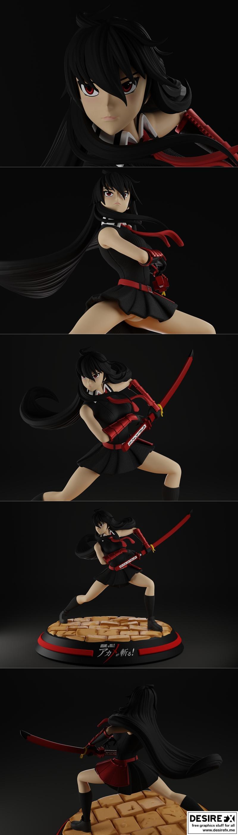 Akame ga Kill 3D打印模型|Akame ga Kill – 3D Print Model STL