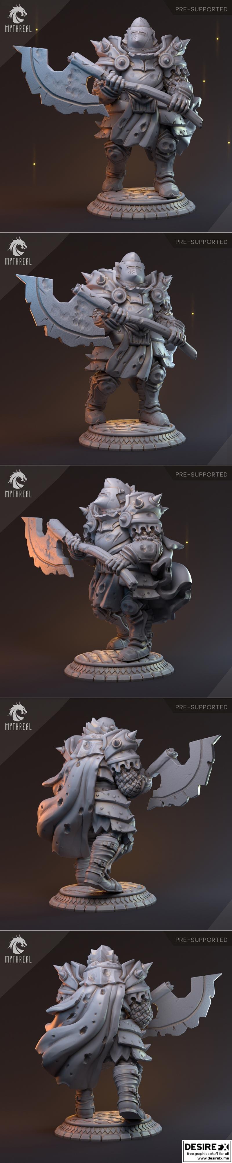 Mythreal Games – Sir Radnor – 3D Print Model STL