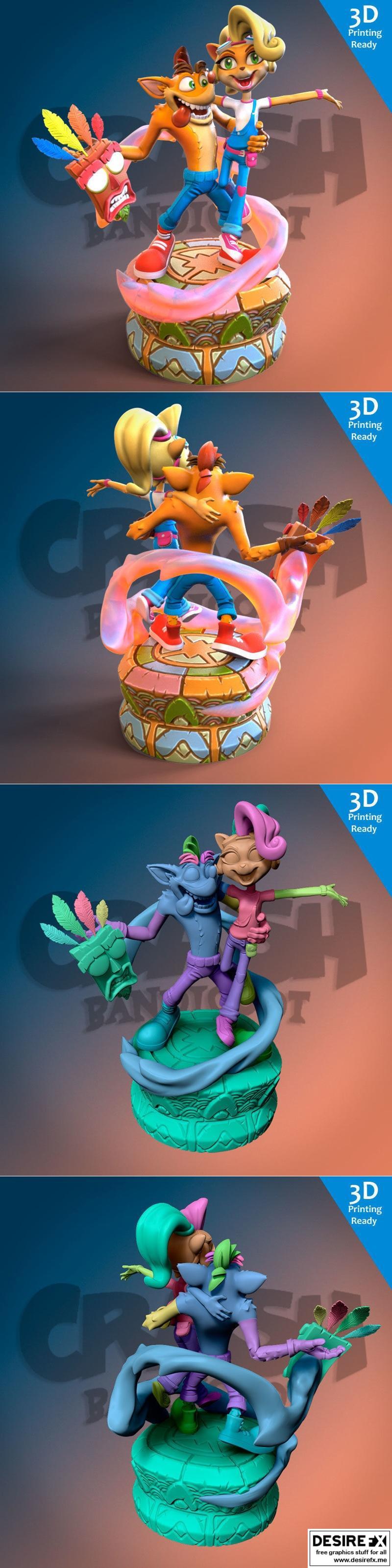 Crash Bandicoot 3D打印模型|Crash Bandicoot – 3D Print Model STL
