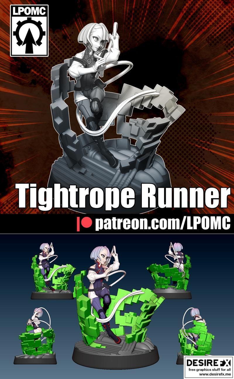 LPOMC - 《赛博朋克2077》莉莉丝3D打印模型|LPOMC – Lucy Cyberpunk 2077 – 3D Print Model STL