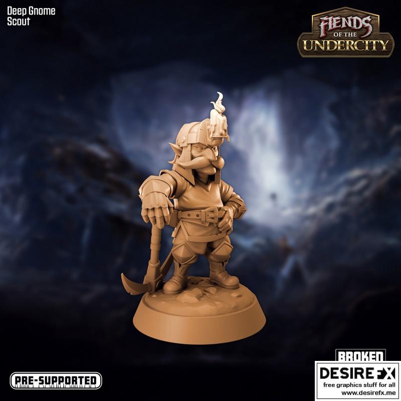 Fiends of the Undercity – Deep Gnome Scout – 3D Print Model
