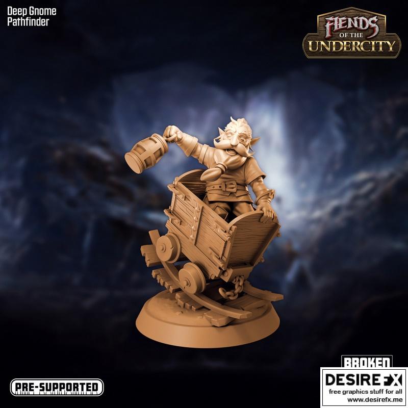 Fiends of the Undercity – Deep Gnome Pathfinder – 3D Print Model