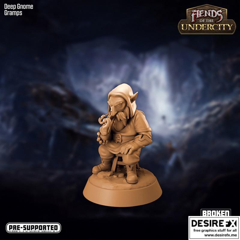 Fiends of the Undercity – Deep Gnome Gramps – 3D Print Model