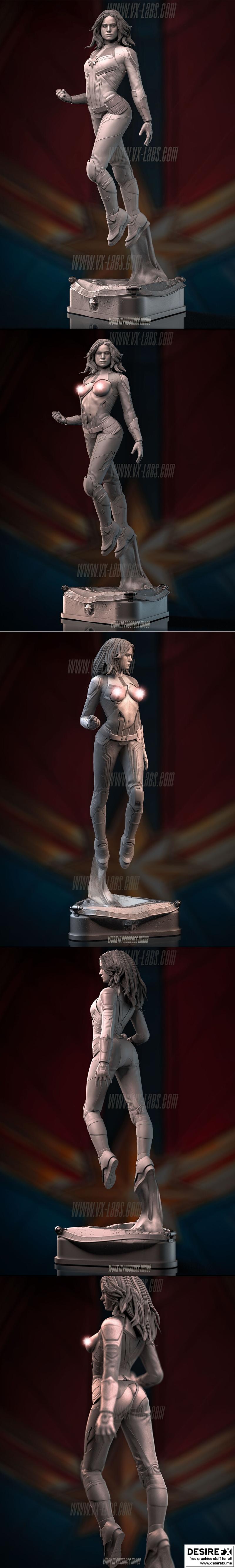 梅加拉·丹弗斯·惊奇女士 3D打印模型|Megha L – Carol Danvers – Captain Marvel – 3D Print Model STL