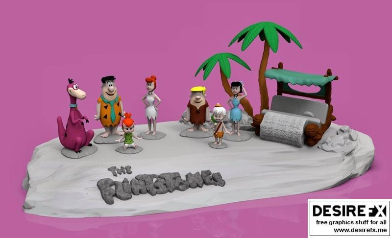 史前奇兵 3D打印模型|The Flintstones – 3D Print Model STL