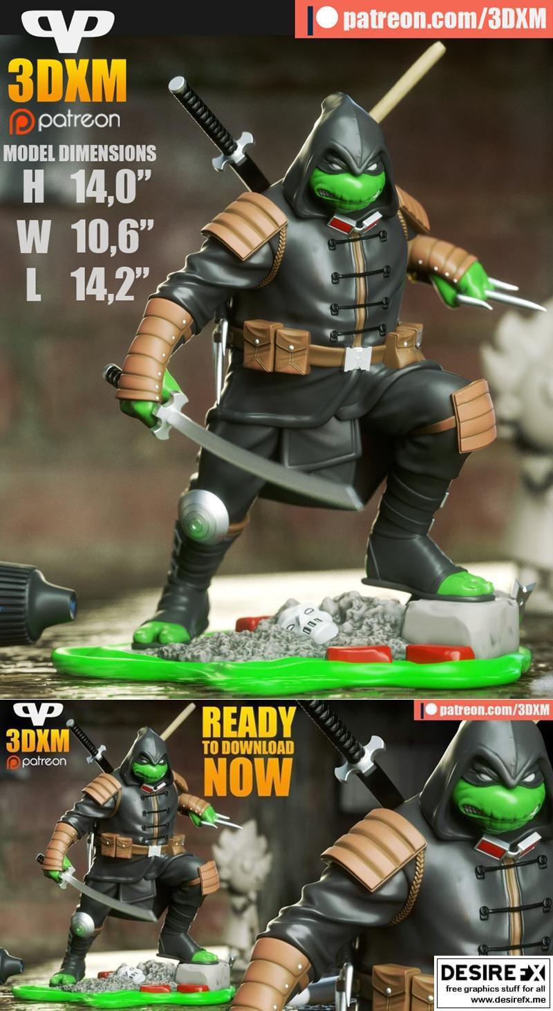 迈克尔angelo最后的武士 3D打印模型|Last Ronin Michelangelo – 3D Print Model STL