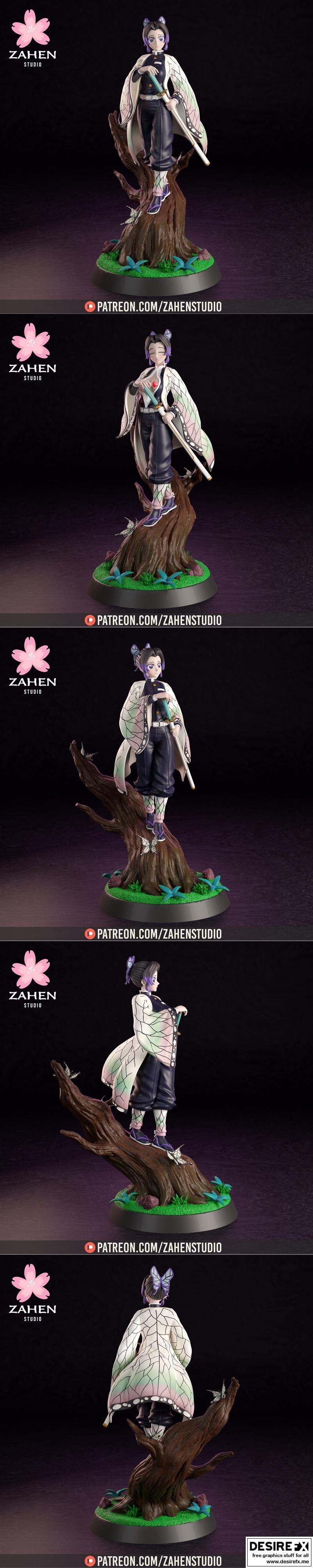 Zahen Studio - 连续剧角色3D打印模型|Zahen Studio – Shinobu Kocho – 3D Print Model STL