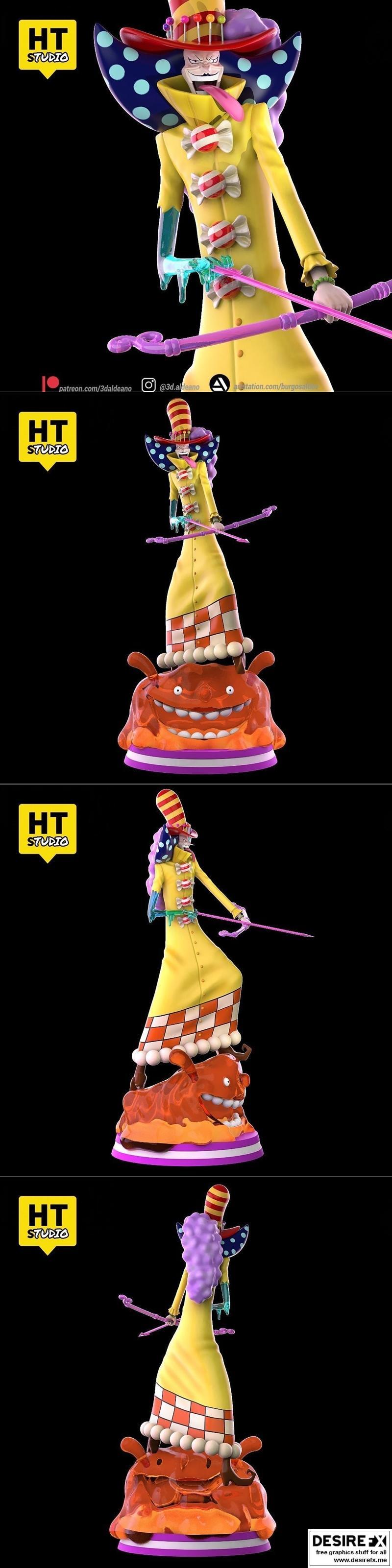 夏洛特·佩罗珀罗《海贼王》3D打印模型|Charlotte Perospero One Piece – 3D Print Model STL