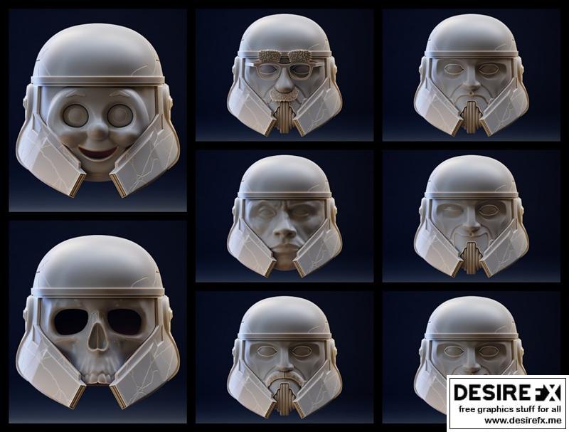 恩诺克头盔V4 - 宇宙军械库 - 3D打印模型|Enoch Helmet V4 – Galactic Armory – 3D Print Model STL