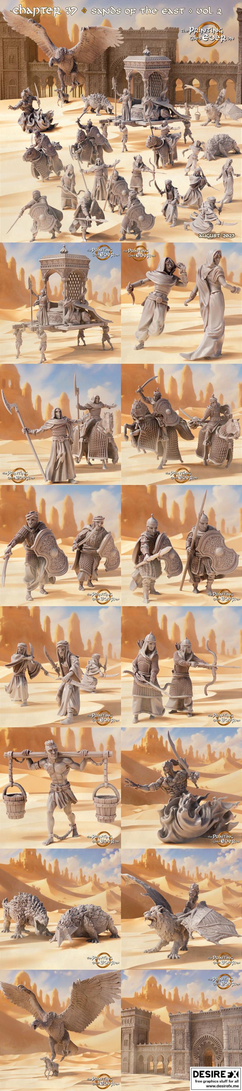 东方沙海中的永恒印记——3D打印模型|The Printing Goes Ever On – Chapter 37 – Sands of the East – Vol 2 – 3D Print Model