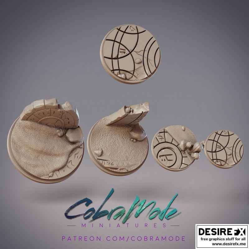 CobraMode沙地基地模型 3D打印版|CobraMode – Sandy Ruins Base Pack – 3D Print Model