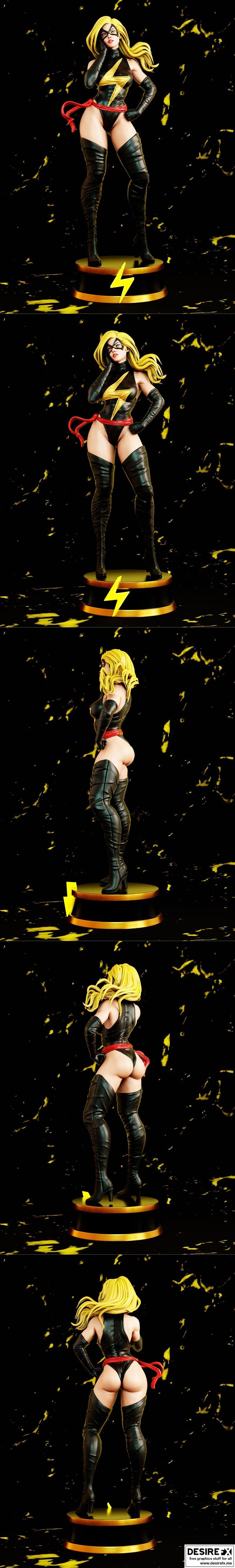 Ms. Marvel 3D打印模型|Ms. Marvel – 3D Print Model STL