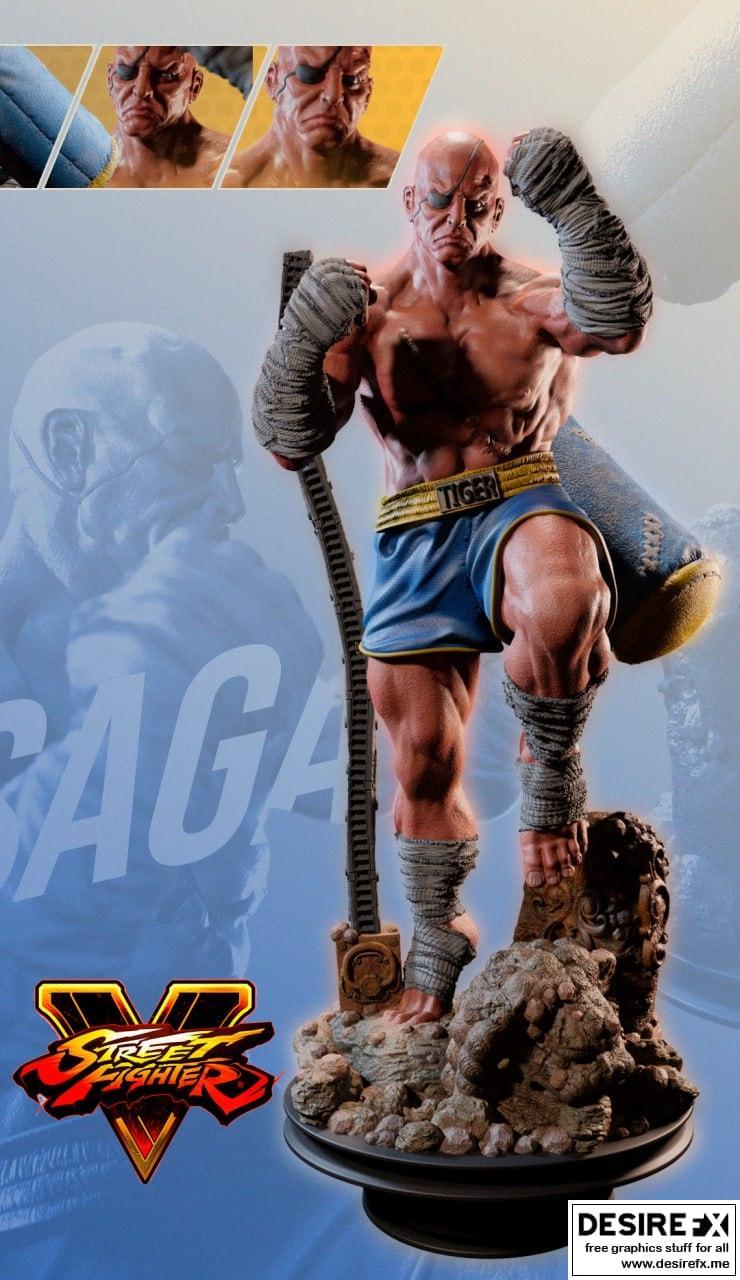 Sagat 3D打印模型|Sagat – 3D Print Model STL