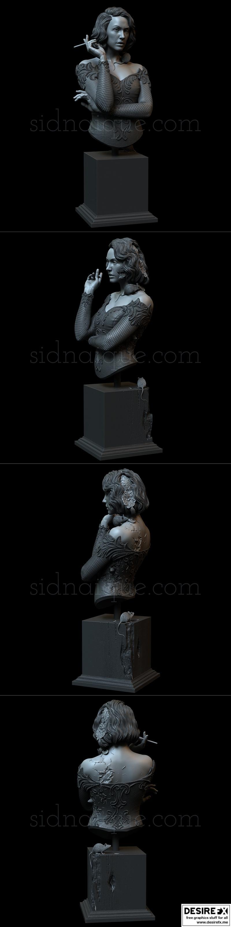 Z词风暴 3D打印模型|The Z Word Bust – 3D Print Model STL