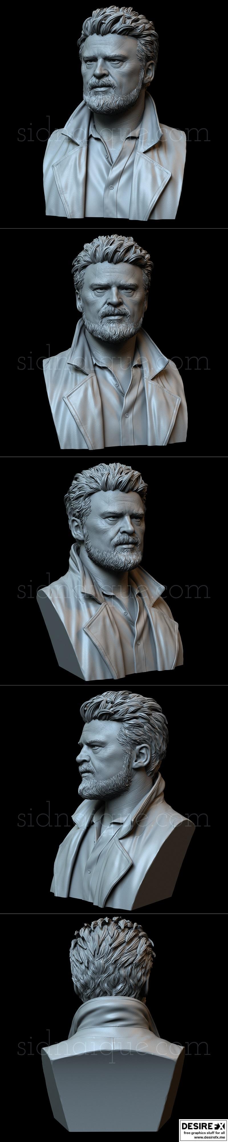 Karl Urban 饰演的比利·巴特勒 3D打印模型|Karl Urban as Billy Butcher Bust – 3D Print Model STL