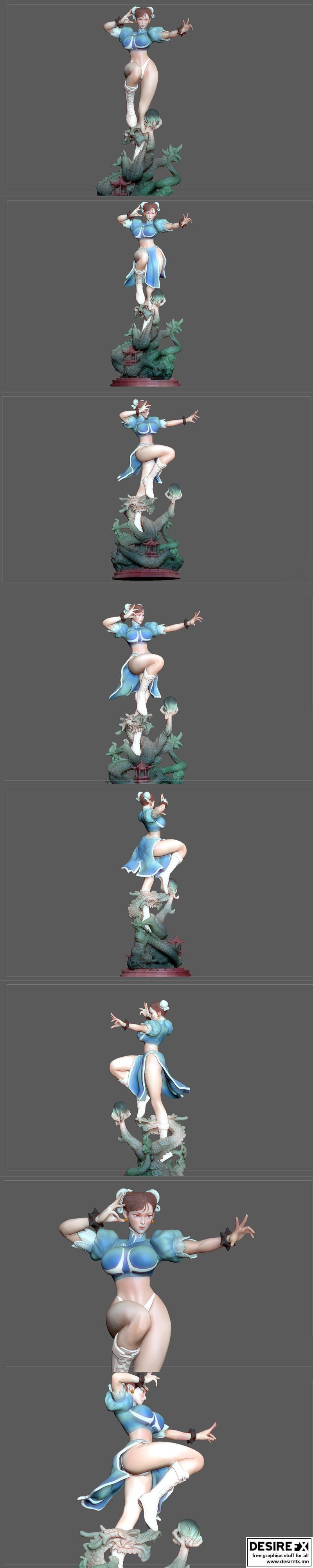 figuremaster 春丽 3D打印模型|Figuremaster – Chun Li – 3D Print Model STL