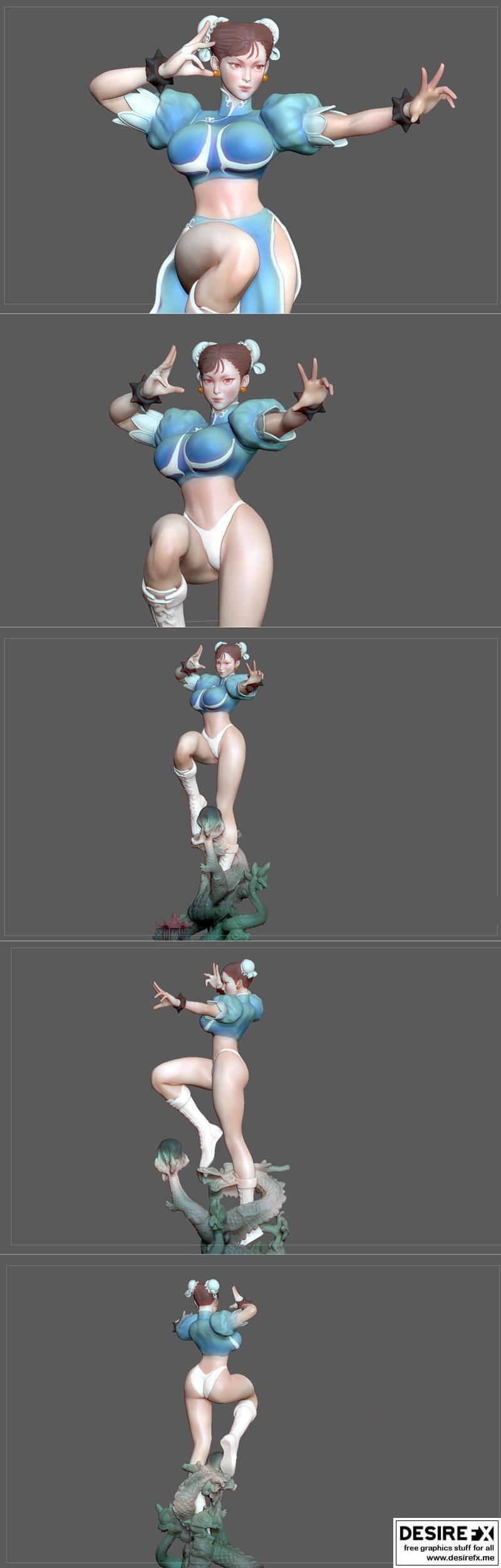 figuremaster 春丽 3D打印模型|Figuremaster – Chun Li – 3D Print Model STL