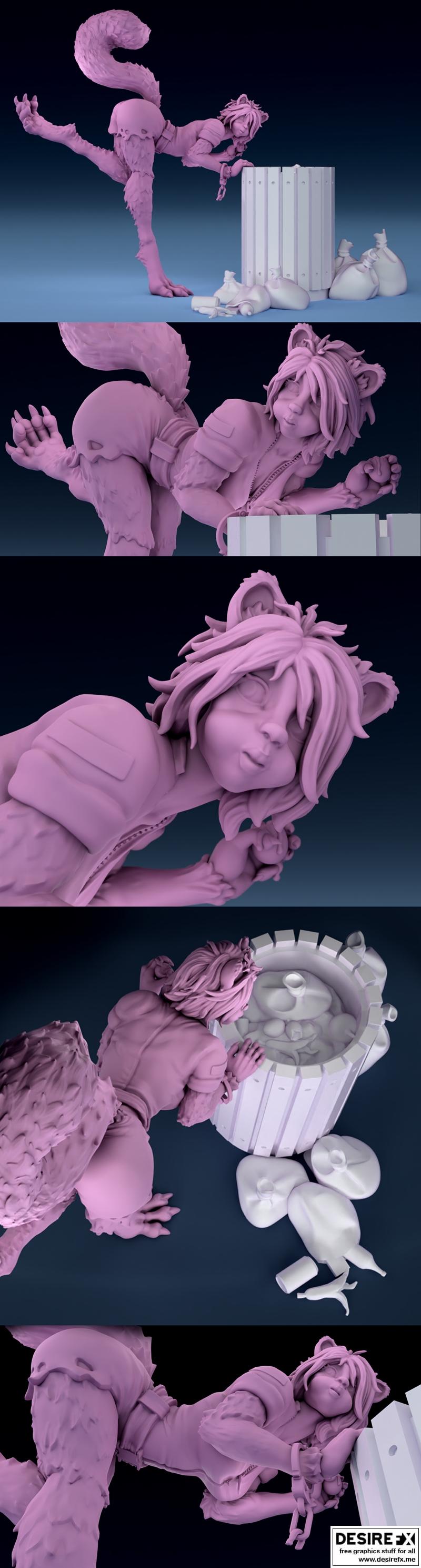 Conny萌系罪犯 3D打印模型|Conny the Cute Criminal – 3D Print Model STL