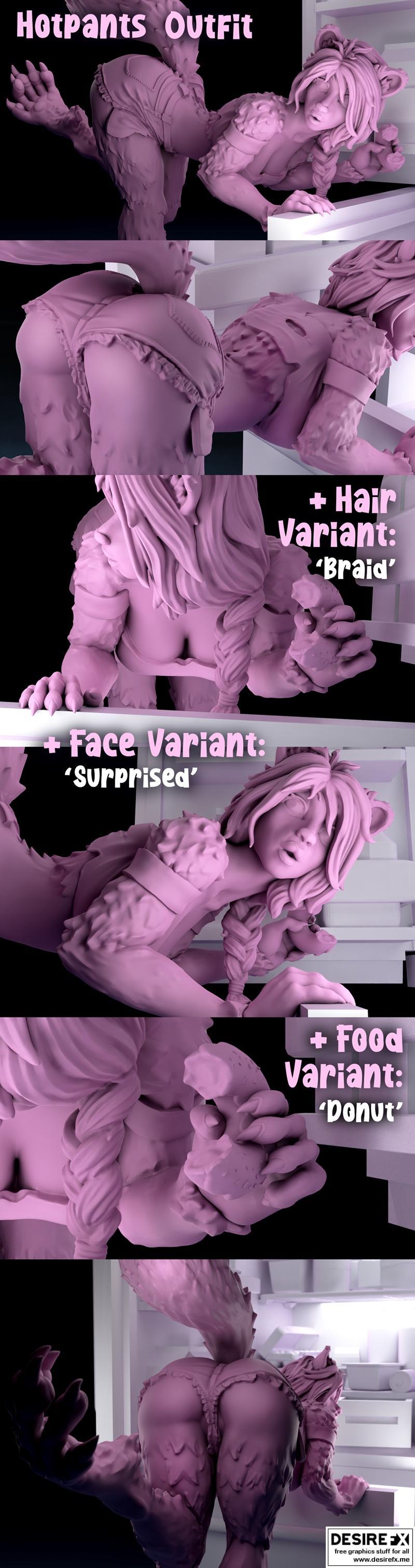 Conny萌系罪犯 3D打印模型|Conny the Cute Criminal – 3D Print Model STL