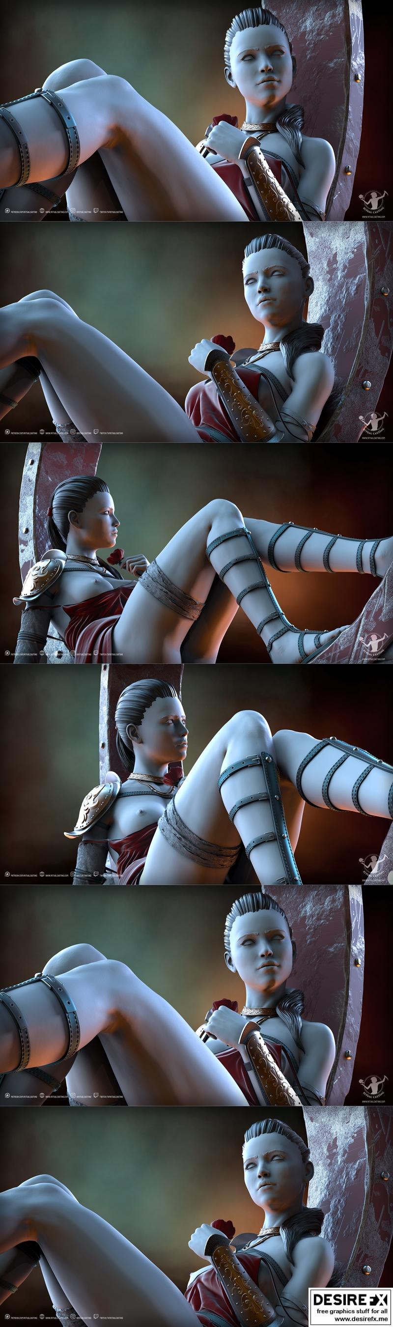 Ritual Casting 3D打印模型：Belle角色雕塑|Ritual Casting – Belle – 3D Print Model STL