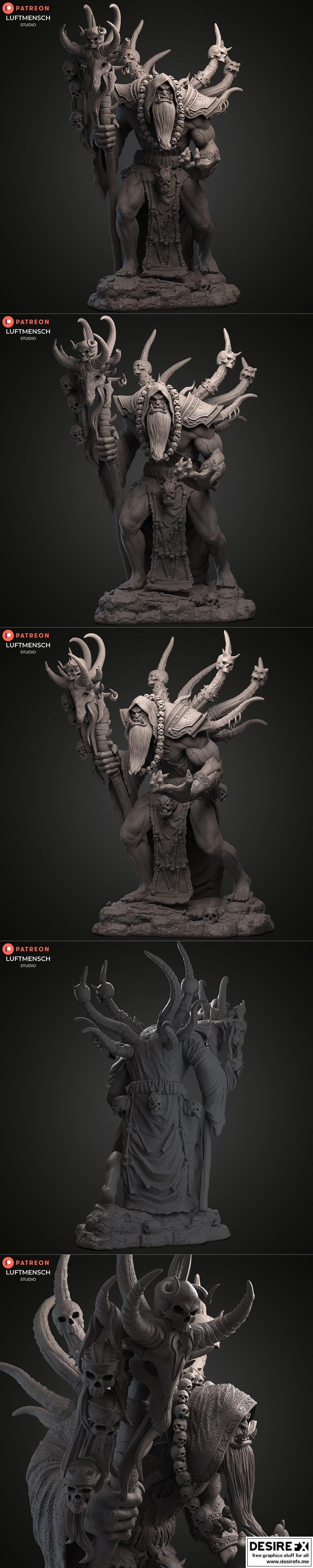 LuftMensch工作室 - Guldan - 3D打印模型|LuftMensch Studio – Guldan – 3D Print Model STL