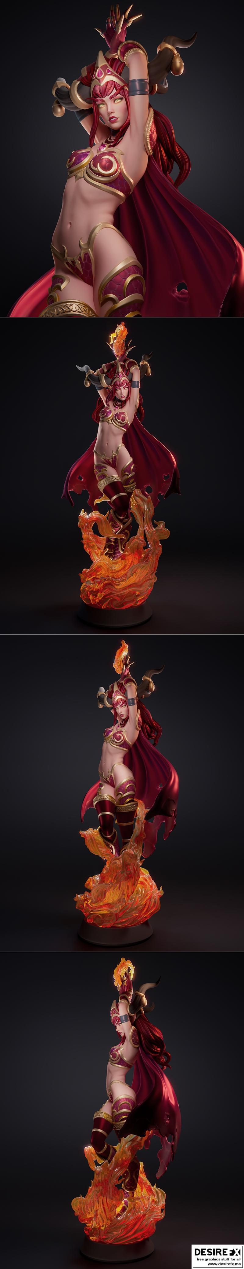 3D打印模型：魔兽世界艾萨拉萨——巨龙之魂|3D Verse Studios – Alexstrasza – World of Warcraft – 3D Print Model STL