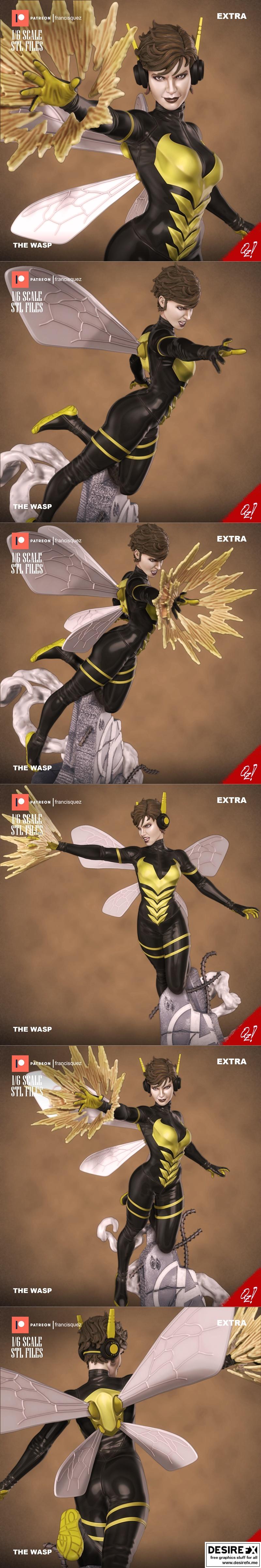 弗朗西斯·奎兹——毒蜂——3D打印模型|Francis Quez – The Wasp – 3D Print Model STL