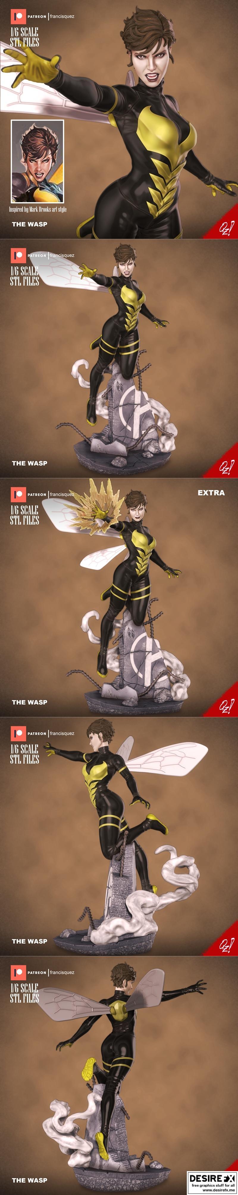 弗朗西斯·奎兹——毒蜂——3D打印模型|Francis Quez – The Wasp – 3D Print Model STL