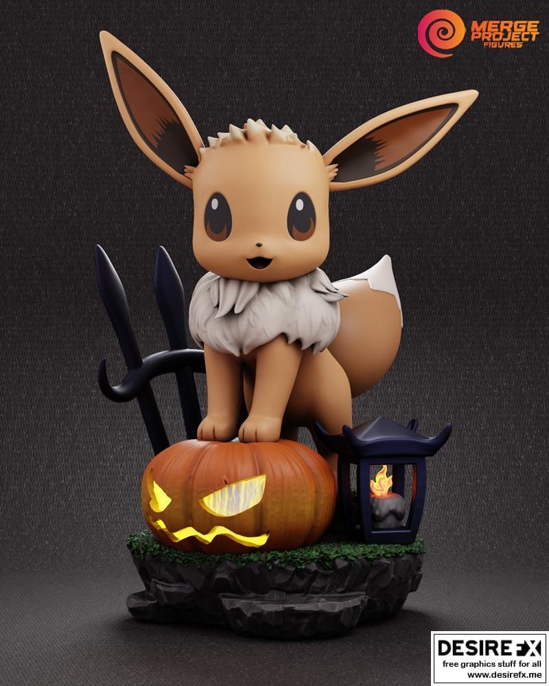 Eevee Halloween 3D打印模型|Eevee Halloween – 3D Print Model STL