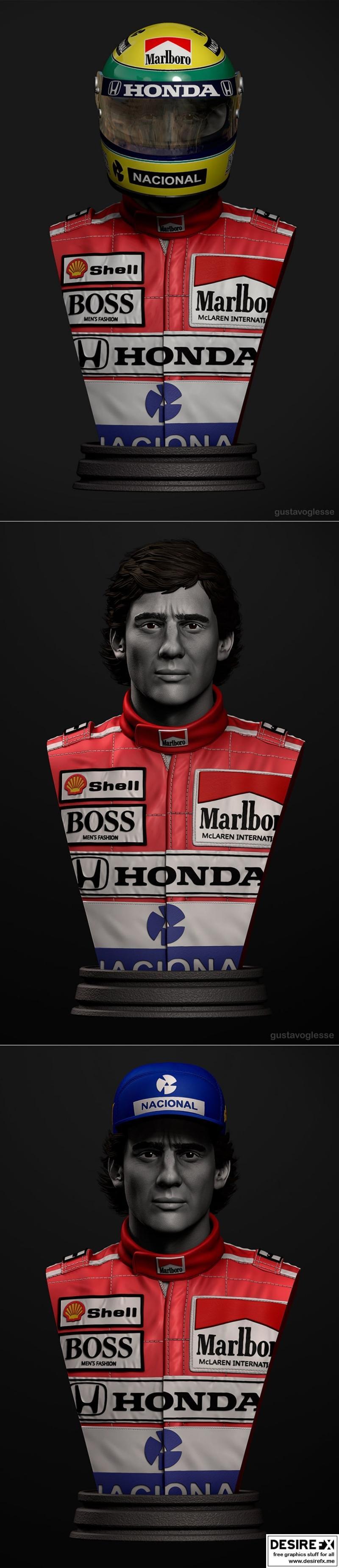 塞纳——3D打印模型|Ayrton Senna – 3D Print Model STL